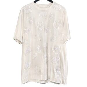 Fendi White Zodiac Signs Astrology Embroideries T-shirt